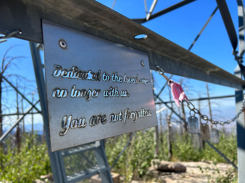 Memorial on Webb Peak