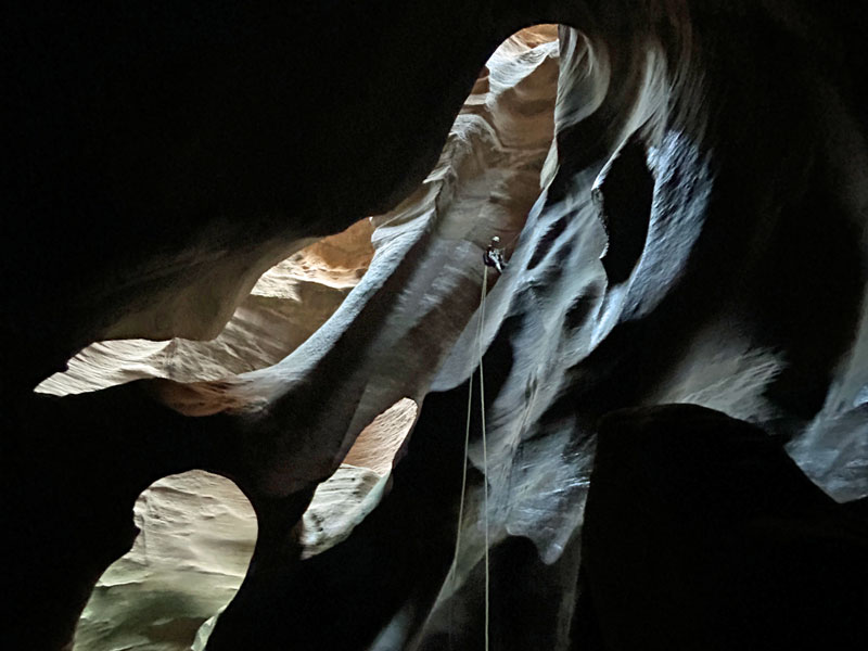 Pine Creek Canyon rappel 5