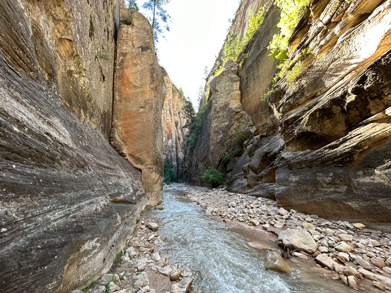 Upper narrows at Zion National Park