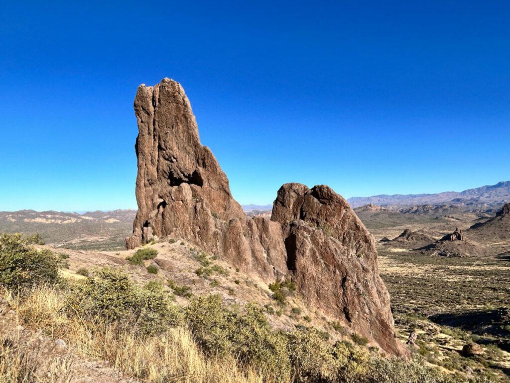Praying Hands formation in the Superstition Mountains