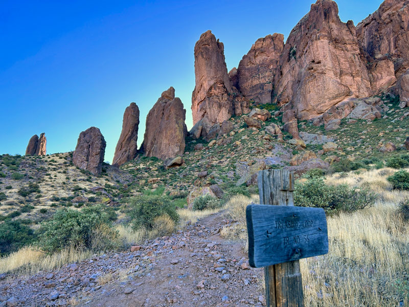 Praying hands formation in the Superstition Mountains