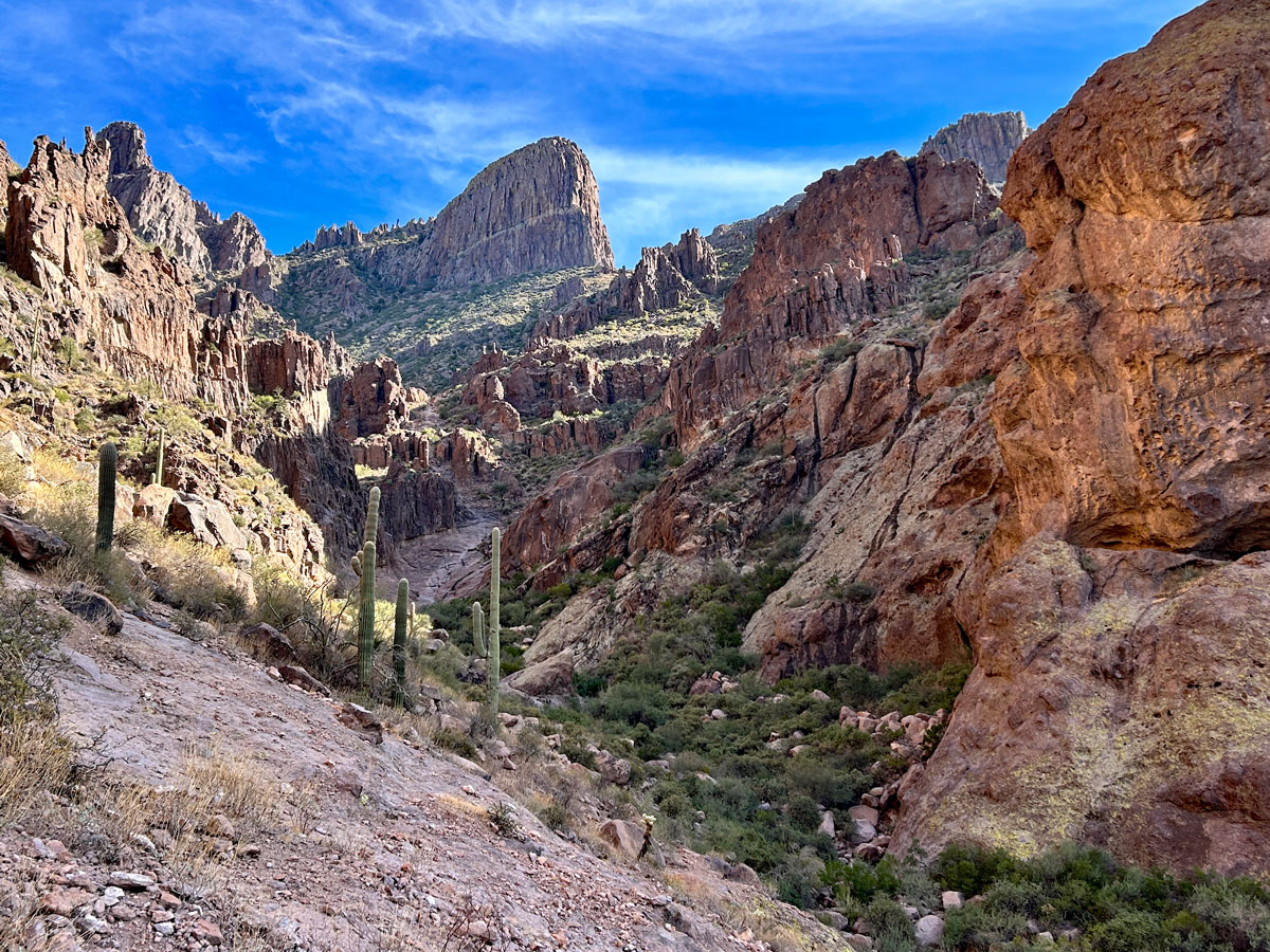 Flatiron from Siphon Draw Basin, Superstition Mountains, Arizona