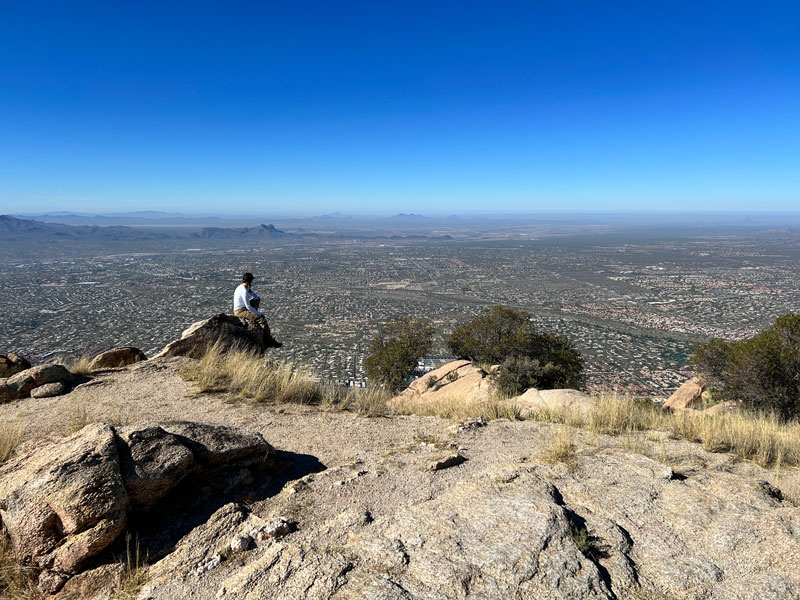 The view of Tucson from the summit of Pusch Peak
