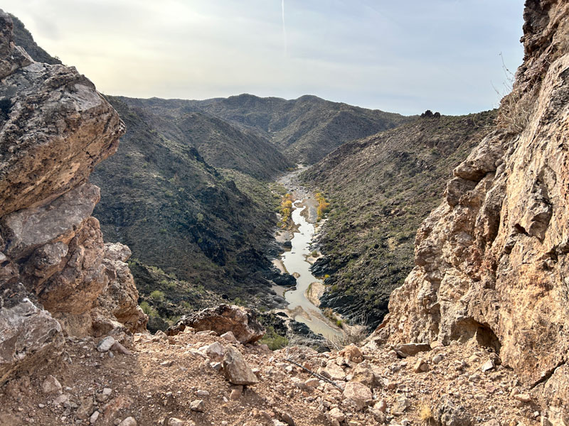 View of Burro Creek in Arizona
