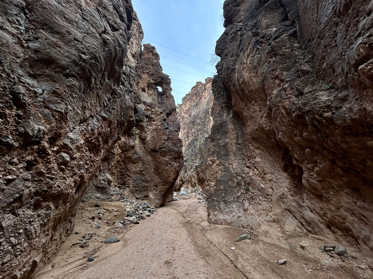 The narrows of Kaiser Canyon near Wickenburg, Arizona
