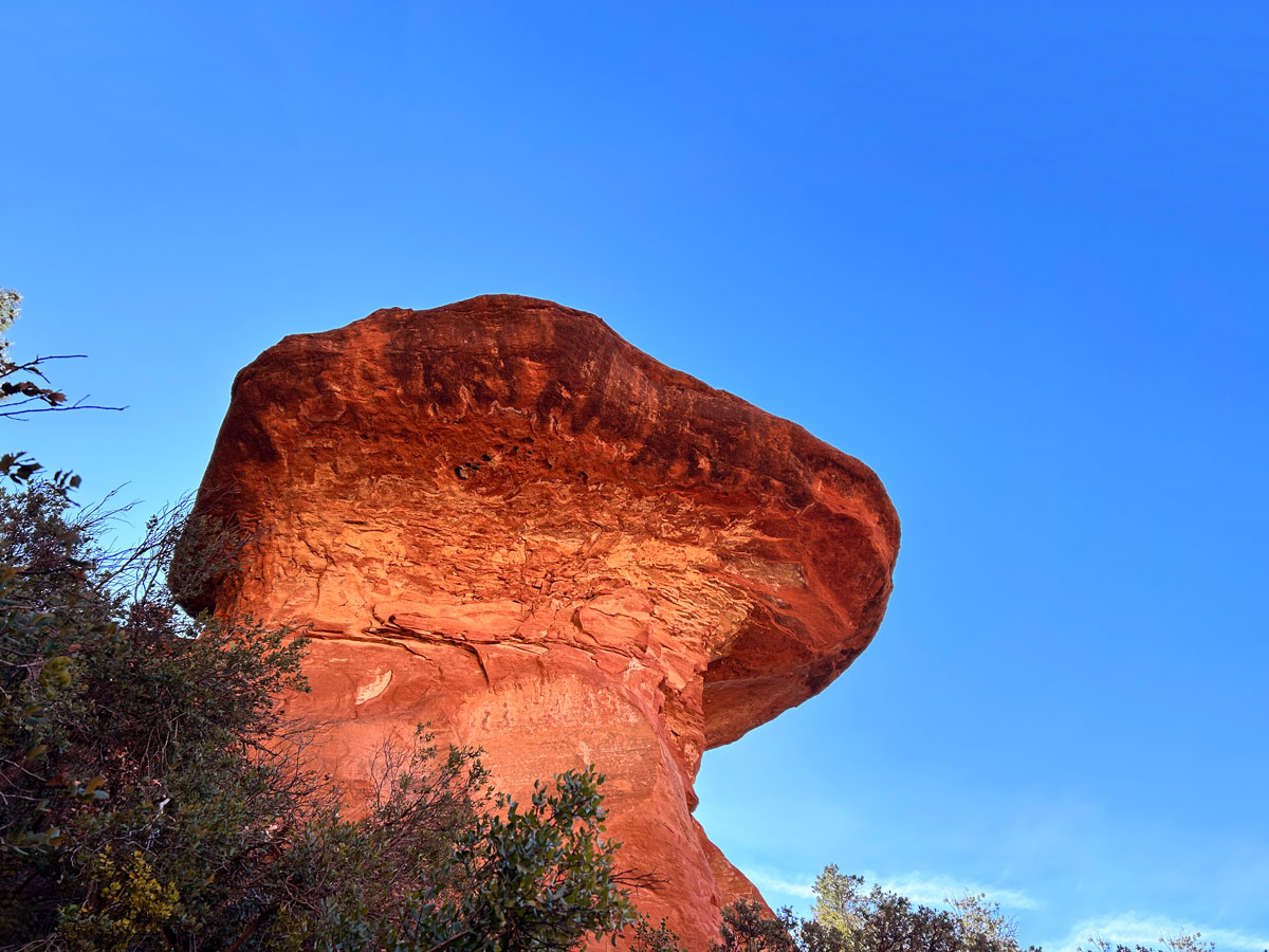 Mushroom Rock in Sedona, Arizona
