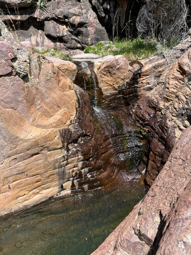 Small waterfall in Big Kahuna Canyon