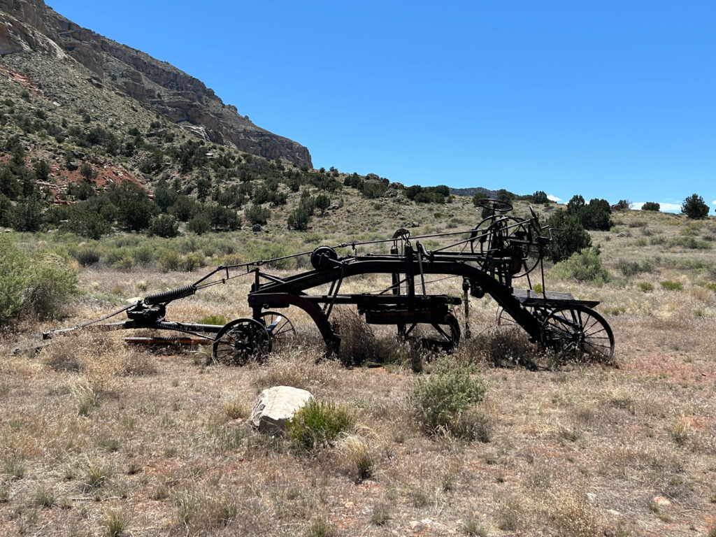 Old farming implement in the Tuweep Area of Grand Canyon National Park