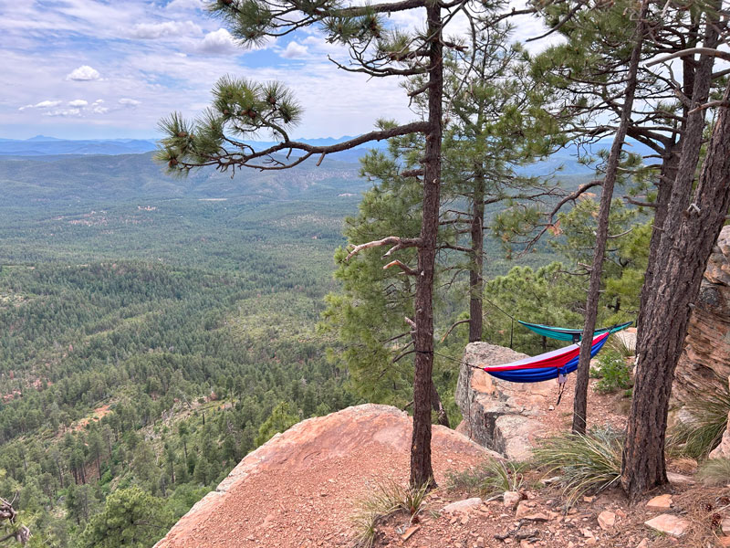 Hammocks on the edge of the Mogollon Rim