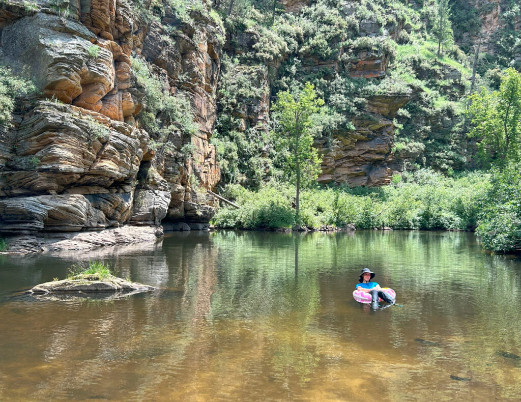 Swimming hole in East Clear Creek Arizona