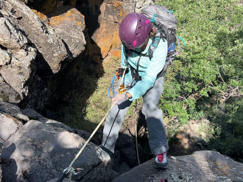 Jacob's Ladder Canyon rappel 1