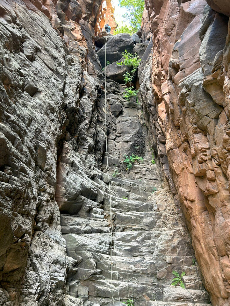 Jacob's Ladder Canyon rappel 12