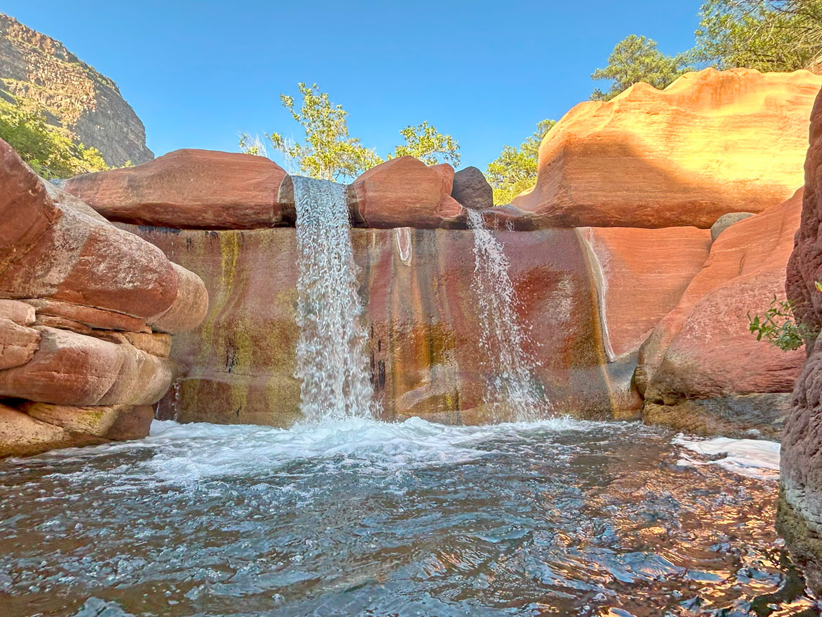 Maiden Falls in West Clear Creek Arizona