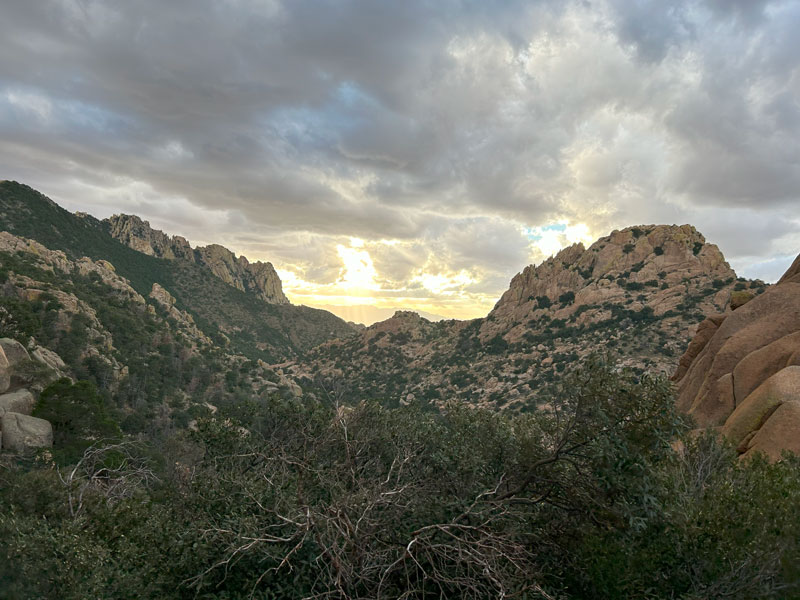 View in the Dragoon Mountains of Arizona