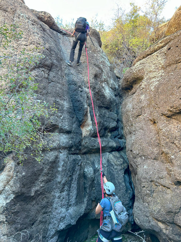 Foxtrot Canyon rappel 4