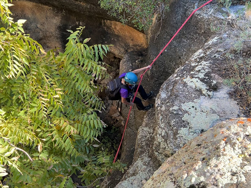 Foxtrot Canyon rappel 5