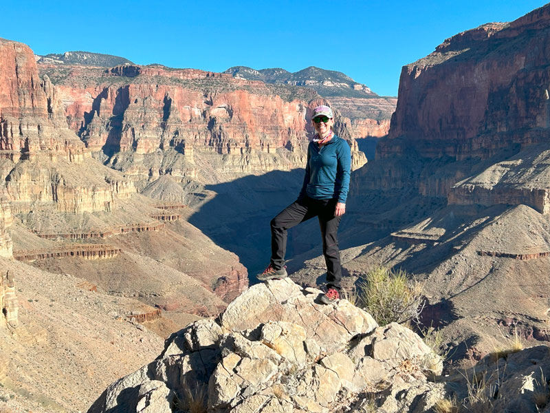 Viewpoint on Thunder River Trail in the Grand Canyon