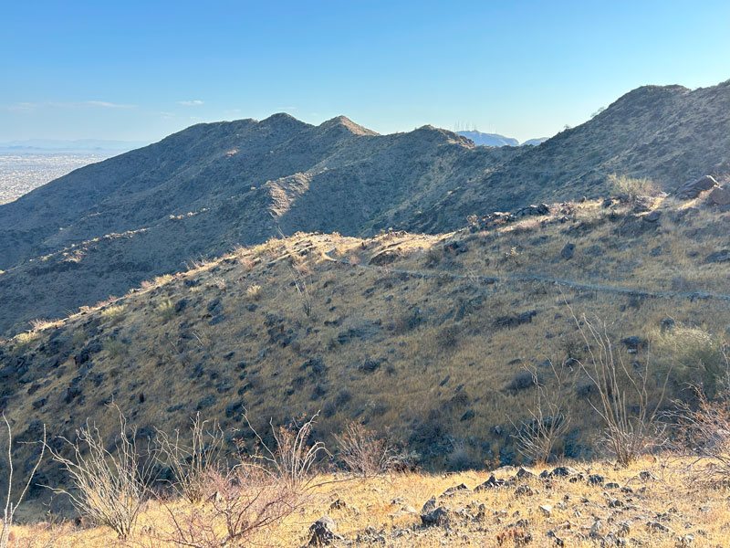 Ma Ha Tuak ridgeline at South Mountain