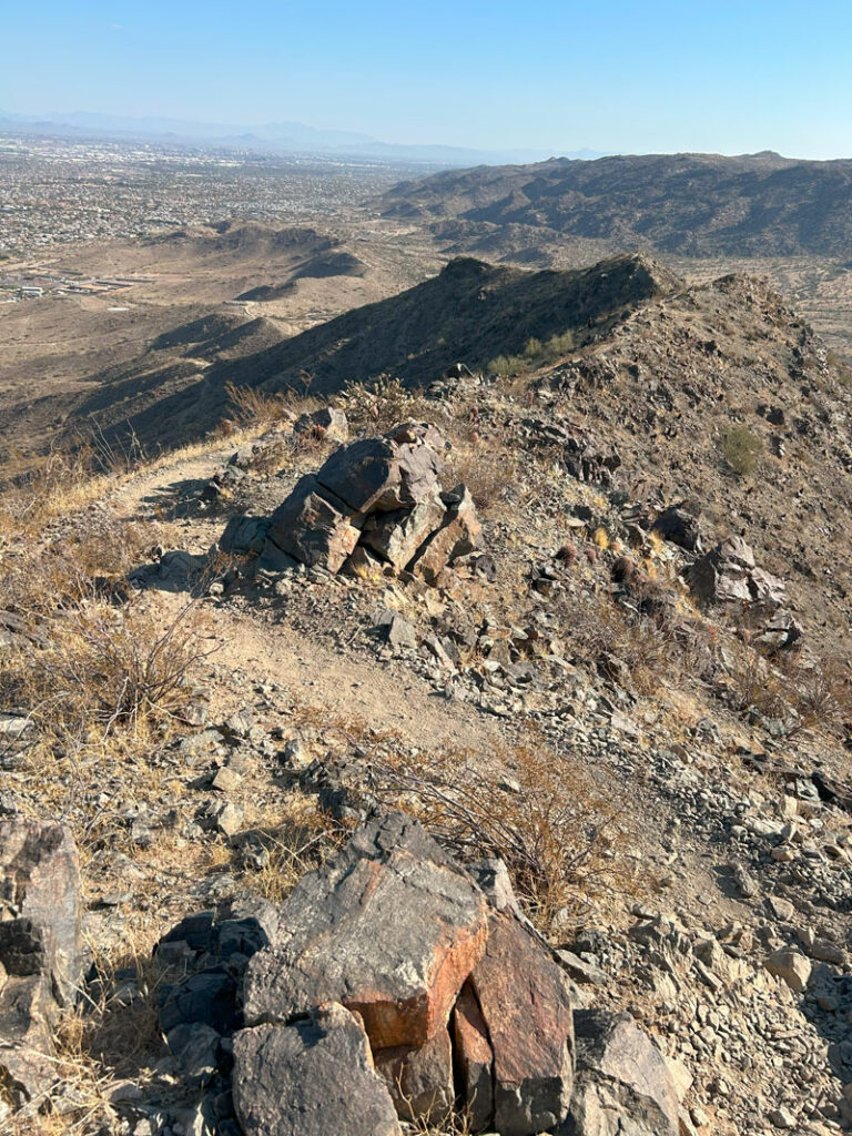 Ma Ha Tuak ridgeline at South Mountain