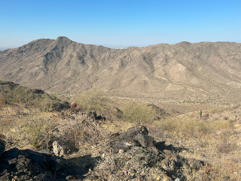 View of the Ma Ha Tuak Range from the National Trail at South Mountain