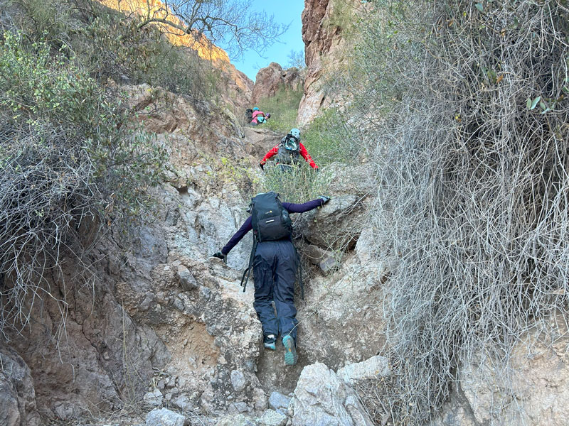 Approach hike to Backyard Canyon