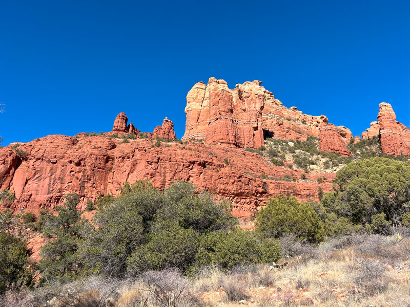 Heading up to Snoopy Rock