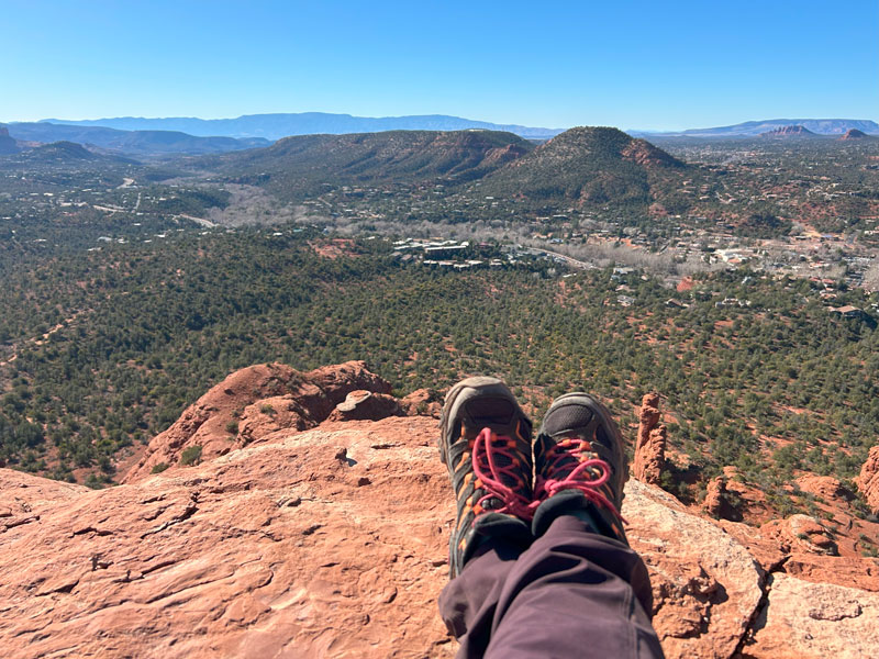 The view from Snoopy Rock in Sedona