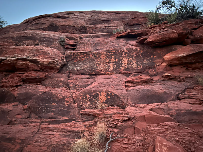 The hike up to Steamboat Rock in Sedona