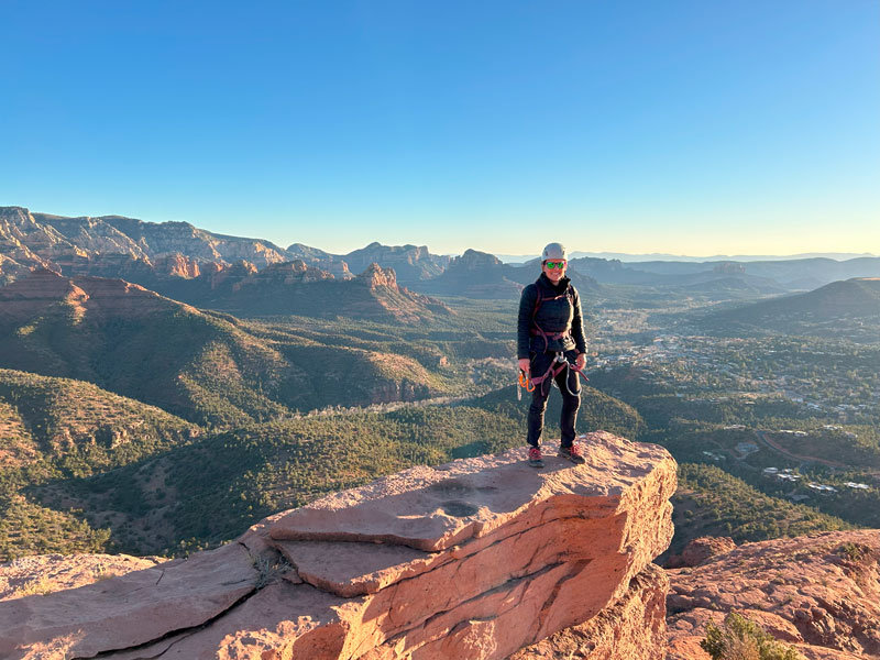 View from the deck of Steamboat Rock in Sedona