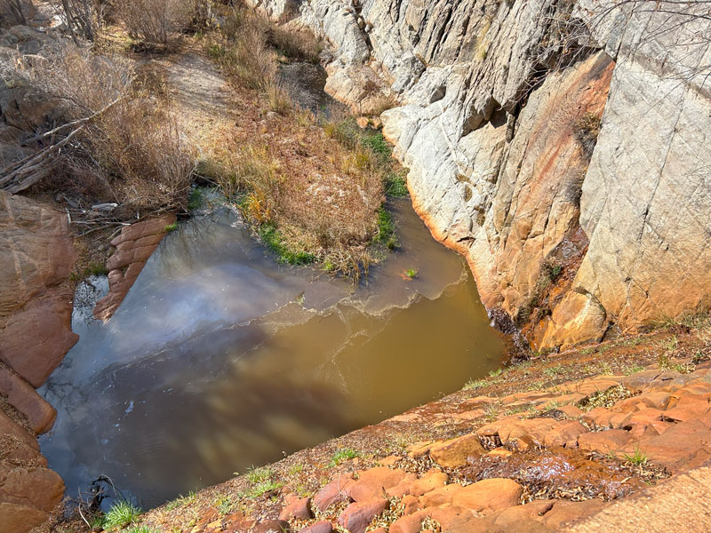 Sycamore Reservoir in the Santa Catalina Mountains of Arizona