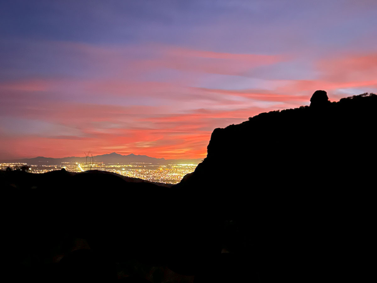 Thimble Peak overlooking Tucson, Arizona