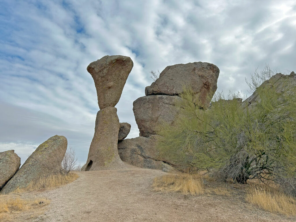 Marcus Landslide trail in the McDowell Sonoran Preserve in Arizona