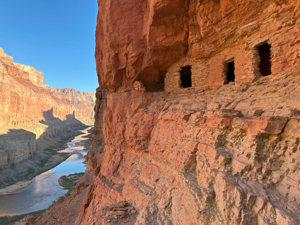 The Nankoweap granaries at mile 53 in the Grand Canyon