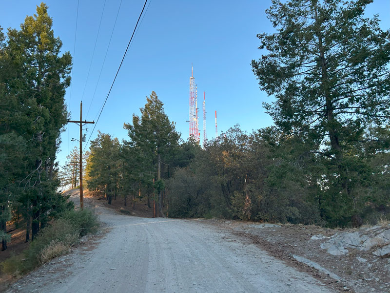 Radio towers on Mount Bigelow in the Santa Catalina Mountains of Arizona
