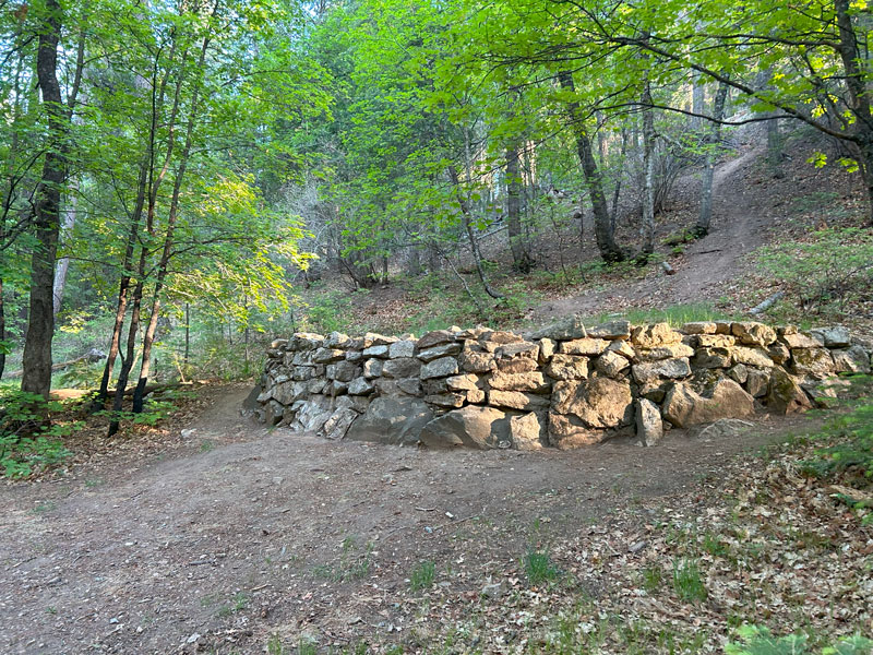 Ruins near the Catalina Highway on Mount Lemmon in Arizona