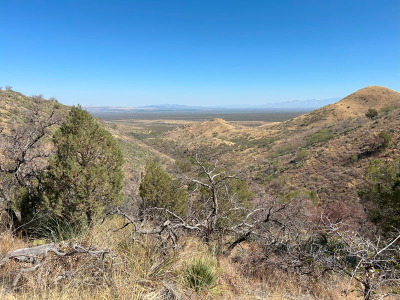 View of the valley from Florida Canyon Trail