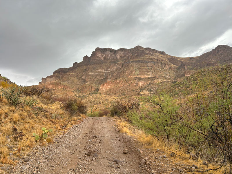 Back side of Picketpost Mountain on the Picketpost Loop