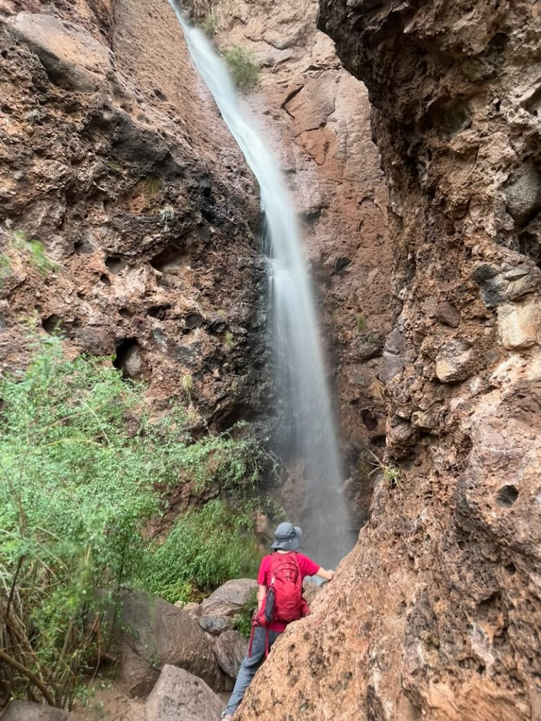 Carney Springs Waterfall in the Superstition Wilderness
