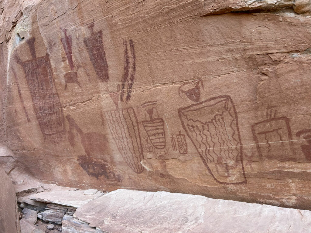 Pictographs in Salt Creek Canyon Canyonlands National Park
