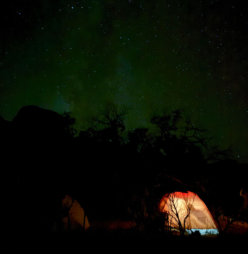 Stars above the SC3 campground in Salt Creek Canyon