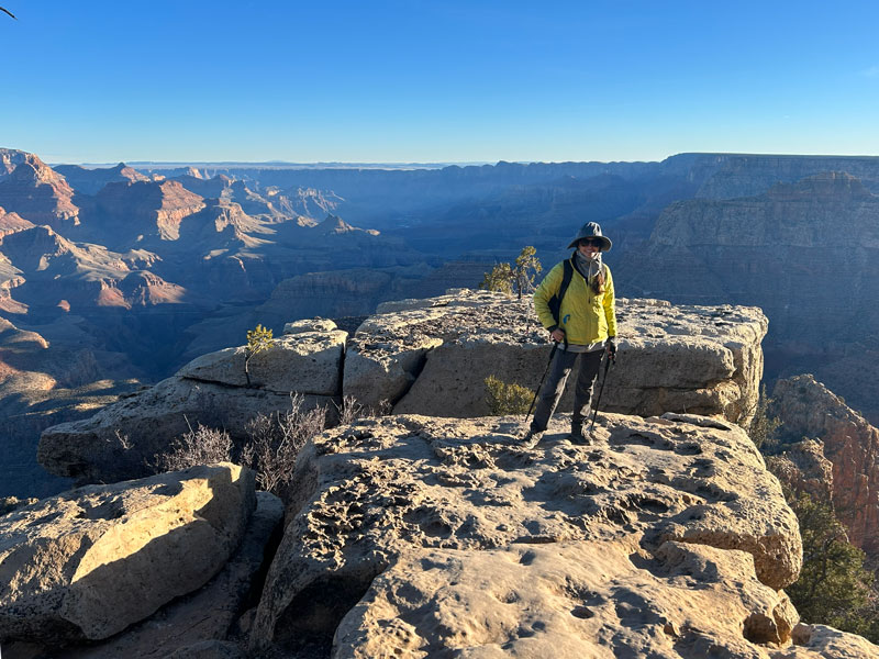 View into the Grand Canyon from Grandview Trail