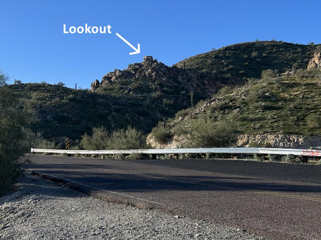 Lookout along the National Trail as seen from the Telegraph Pass Viewpoint