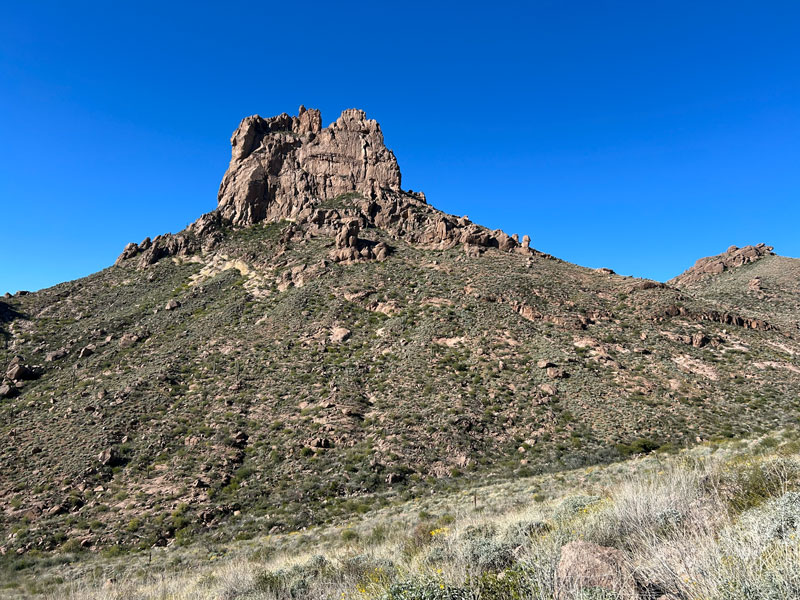 View of Miner's Needle from the Dutchman's Trail