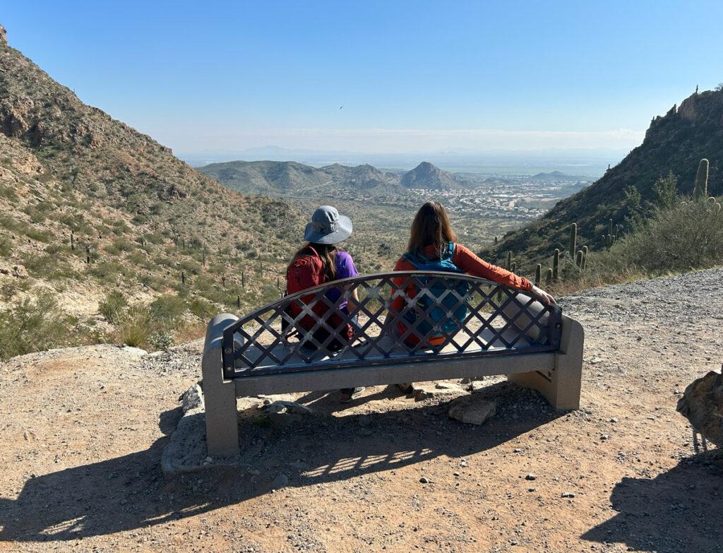 View from the top of Telegraph Pass trail on South Mountain