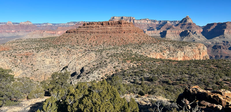 View of Horseshoe Mesa in the Grand Canyon