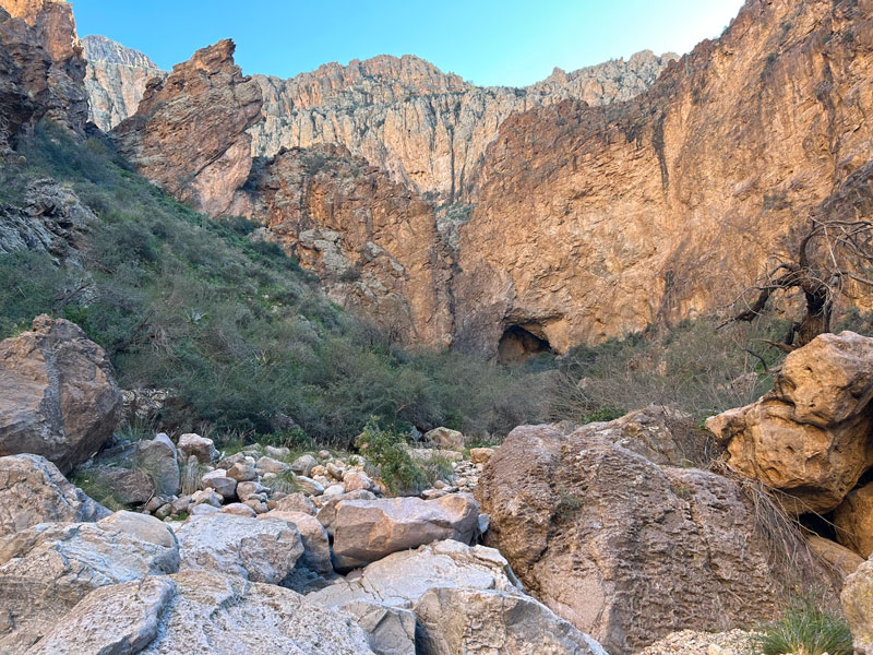 Peters Cave in the Superstition Mountains