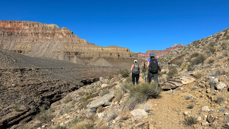 Hiking the Tonto Trail in the Grand Canyon
