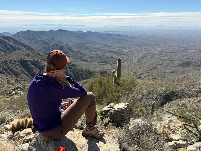 The view from the top of Barry Goldwater Peak in the White Tank Mountains
