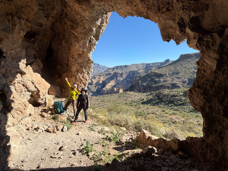 Cave near Black Cross Butte in the Superstitions