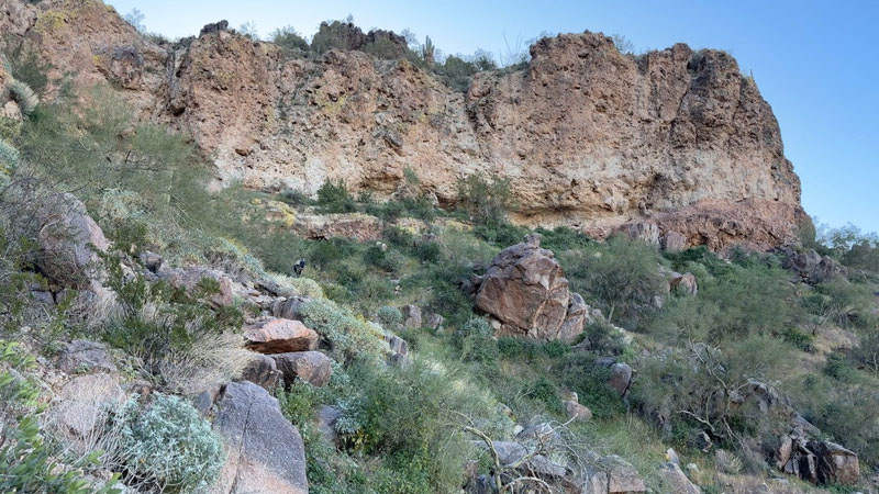 Looking at Wind Cave Arizona